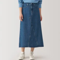 Best Women's Kapok Blend Denim A-Line Skirt Women Shorts & Skirts