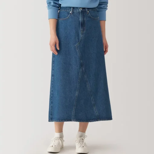 Best Women's Kapok Blend Denim A-Line Skirt Women Shorts & Skirts
