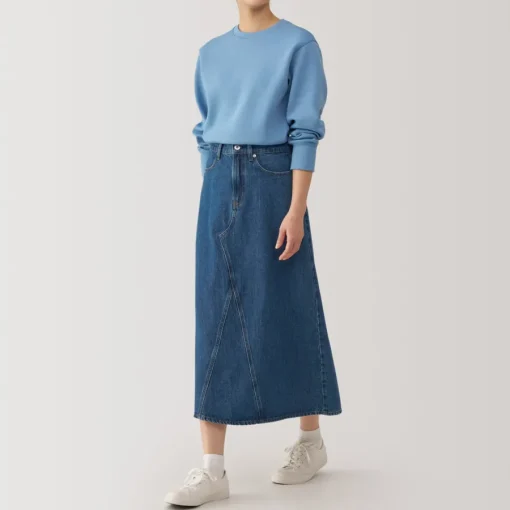 Best Women's Kapok Blend Denim A-Line Skirt Women Shorts & Skirts