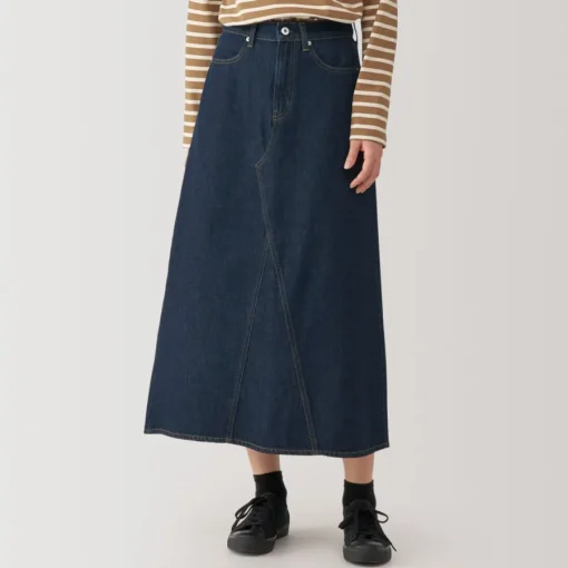 Best Women's Kapok Blend Denim A-Line Skirt Women Shorts & Skirts