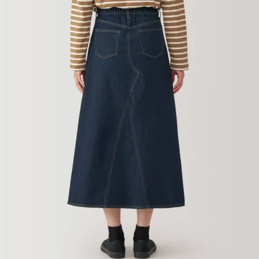 Best Women's Kapok Blend Denim A-Line Skirt Women Shorts & Skirts