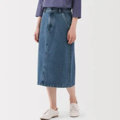 Clearance Women's Kapok Blend Denim A-Line Skirt Women Shorts & Skirts
