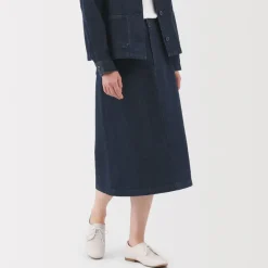 Clearance Women's Kapok Blend Denim A-Line Skirt Women Shorts & Skirts