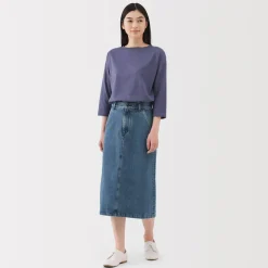 Clearance Women's Kapok Blend Denim A-Line Skirt Women Shorts & Skirts