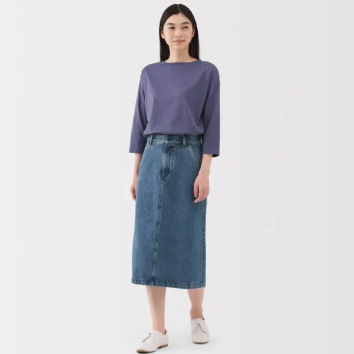 Clearance Women's Kapok Blend Denim A-Line Skirt Women Shorts & Skirts