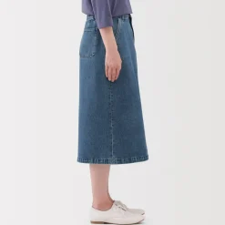 Clearance Women's Kapok Blend Denim A-Line Skirt Women Shorts & Skirts