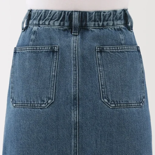 Clearance Women's Kapok Blend Denim A-Line Skirt Women Shorts & Skirts