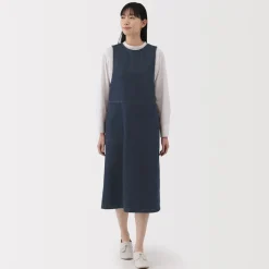 Sale Women's Kapok Blend Denim Jumper Dress Women Dresses