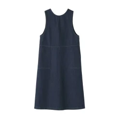 Sale Women's Kapok Blend Denim Jumper Dress Women Dresses