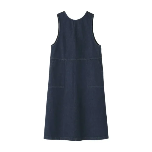 Sale Women's Kapok Blend Denim Jumper Dress Women Dresses