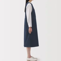 Sale Women's Kapok Blend Denim Jumper Dress Women Dresses