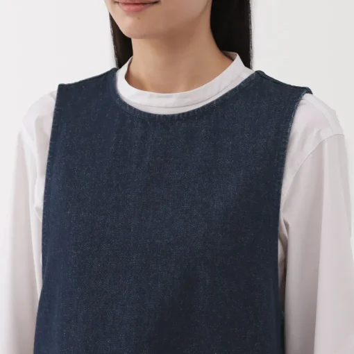 Sale Women's Kapok Blend Denim Jumper Dress Women Dresses