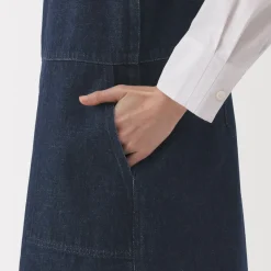 Sale Women's Kapok Blend Denim Jumper Dress Women Dresses