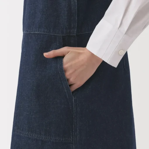 Sale Women's Kapok Blend Denim Jumper Dress Women Dresses