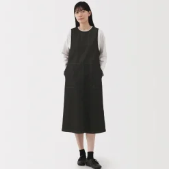 Fashion Women's Kapok Blend Denim Jumper Dress Women Dresses