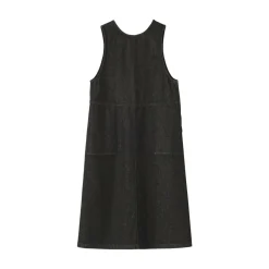 Fashion Women's Kapok Blend Denim Jumper Dress Women Dresses