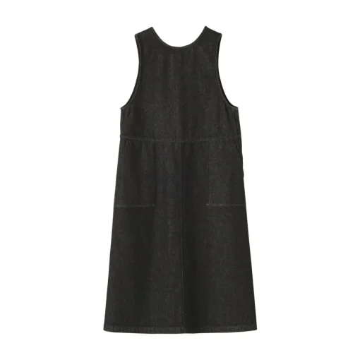 Fashion Women's Kapok Blend Denim Jumper Dress Women Dresses