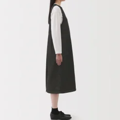 Fashion Women's Kapok Blend Denim Jumper Dress Women Dresses
