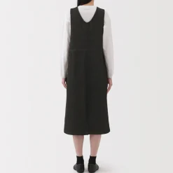 Fashion Women's Kapok Blend Denim Jumper Dress Women Dresses
