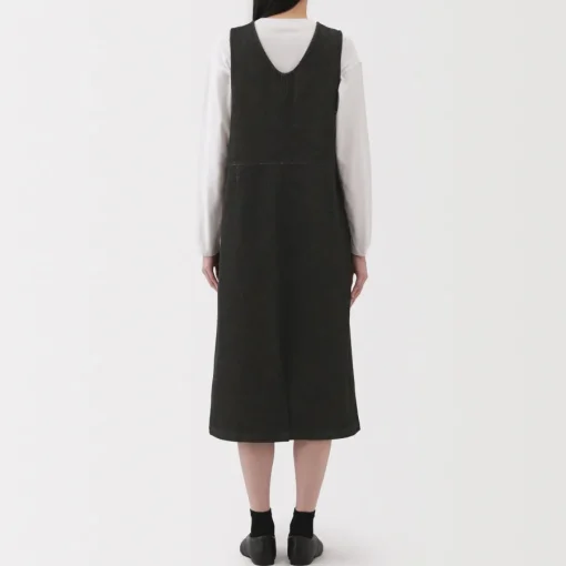 Fashion Women's Kapok Blend Denim Jumper Dress Women Dresses