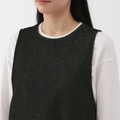 Fashion Women's Kapok Blend Denim Jumper Dress Women Dresses