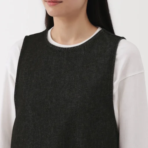 Fashion Women's Kapok Blend Denim Jumper Dress Women Dresses