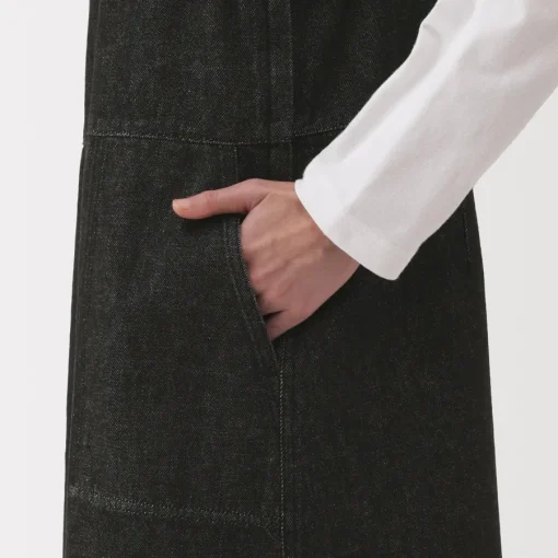 Fashion Women's Kapok Blend Denim Jumper Dress Women Dresses