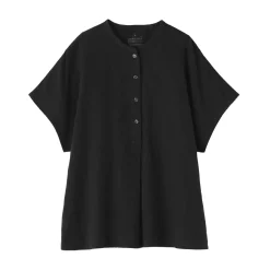 Best Women's Kapok Blend Double Gauze Short Sleeve Blouse Women Tops & Shirts