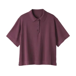 Discount Women's Light Knit Short Sleeve Polo Jumper Women Tops & Shirts
