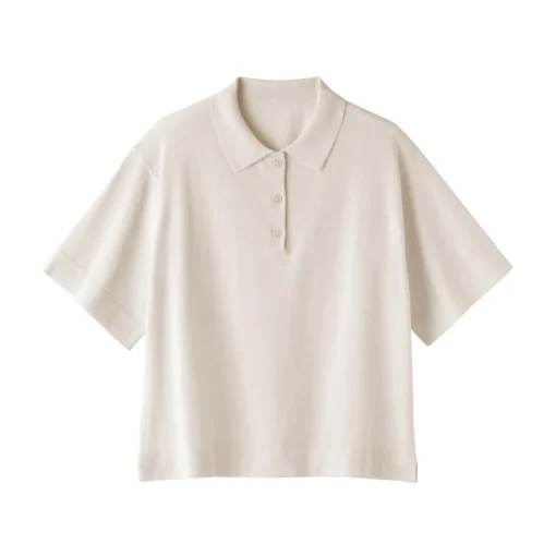 Discount Women's Light Knit Short Sleeve Polo Jumper Women Tops & Shirts