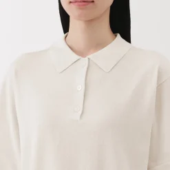 Discount Women's Light Knit Short Sleeve Polo Jumper Women Tops & Shirts