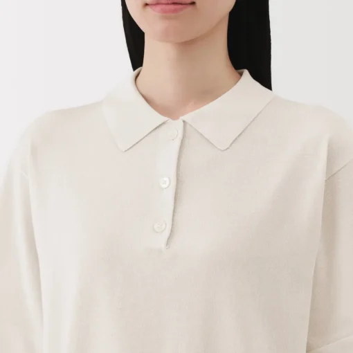 Discount Women's Light Knit Short Sleeve Polo Jumper Women Tops & Shirts