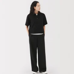 Discount Women's Light Knit Short Sleeve Polo Jumper Women Tops & Shirts