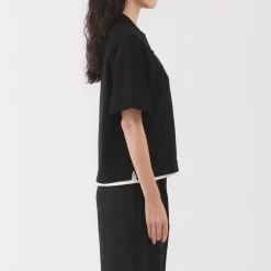 Discount Women's Light Knit Short Sleeve Polo Jumper Women Tops & Shirts