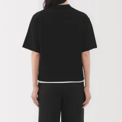 Discount Women's Light Knit Short Sleeve Polo Jumper Women Tops & Shirts