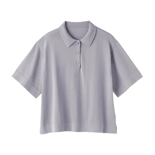 Discount Women's Light Knit Short Sleeve Polo Jumper Women Tops & Shirts