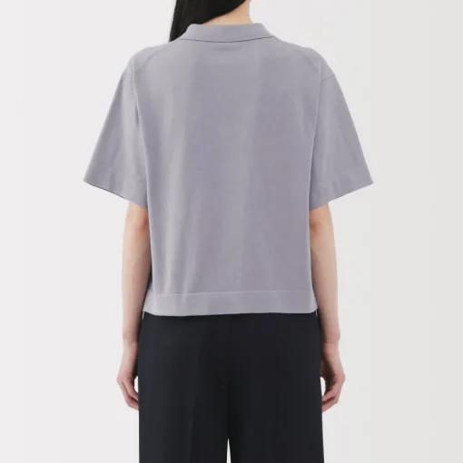 Discount Women's Light Knit Short Sleeve Polo Jumper Women Tops & Shirts