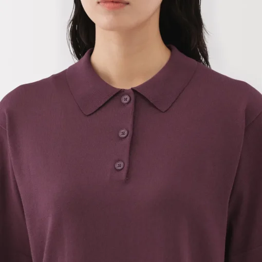 Discount Women's Light Knit Short Sleeve Polo Jumper Women Tops & Shirts