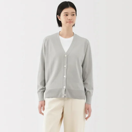 Fashion Women's Light Knit V-Neck Cardigan Women Sweaters & Cardigans