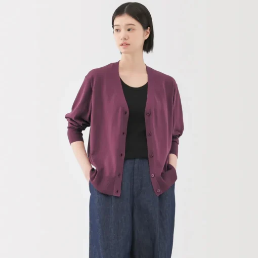 Fashion Women's Light Knit V-Neck Cardigan Women Sweaters & Cardigans