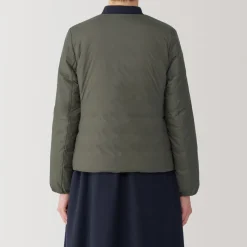 Fashion Women's Lightweight Down Collarless Jacket Women Lightweight Down Jackets & Vests