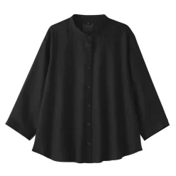 Discount Women's Linen 3/4 Sleeve Blouse Women Tops & Shirts