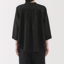 Discount Women's Linen 3/4 Sleeve Blouse Women Tops & Shirts