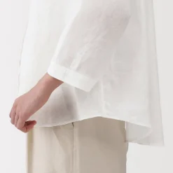 Discount Women's Linen 3/4 Sleeve Blouse Women Tops & Shirts