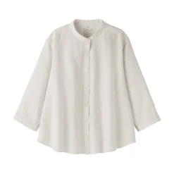 Fashion Women's Linen 3/4 Sleeve Striped Blouse Women Tops & Shirts