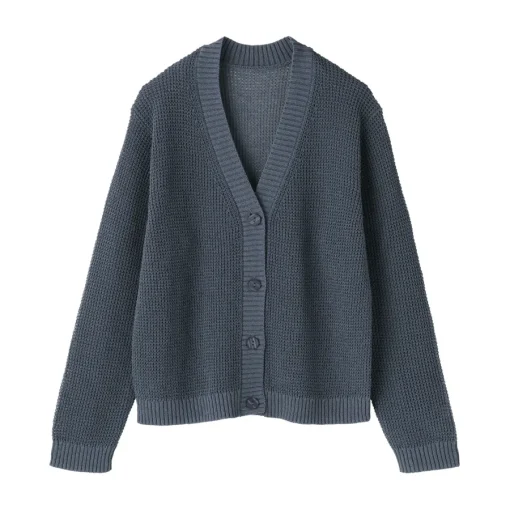 New Women's Linen Blend Mesh Cardigan Women Sweaters & Cardigans