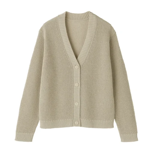 New Women's Linen Blend Mesh Cardigan Women Sweaters & Cardigans
