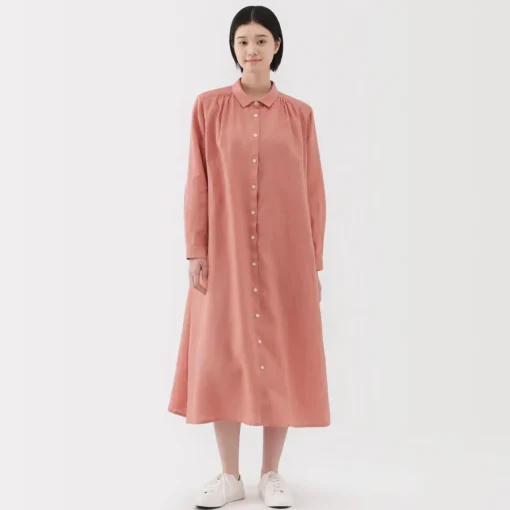 Discount Women's Linen Shirt Dress Women Dresses