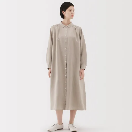 Discount Women's Linen Shirt Dress Women Dresses