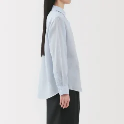 Fashion Women's Linen Striped Shirt Women Tops & Shirts